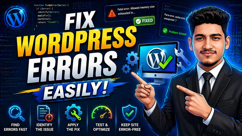 How to fix WordPress errors easily