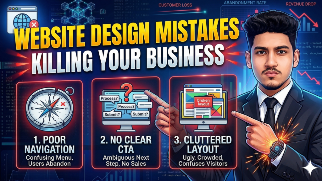 Website design mistakes killing your business